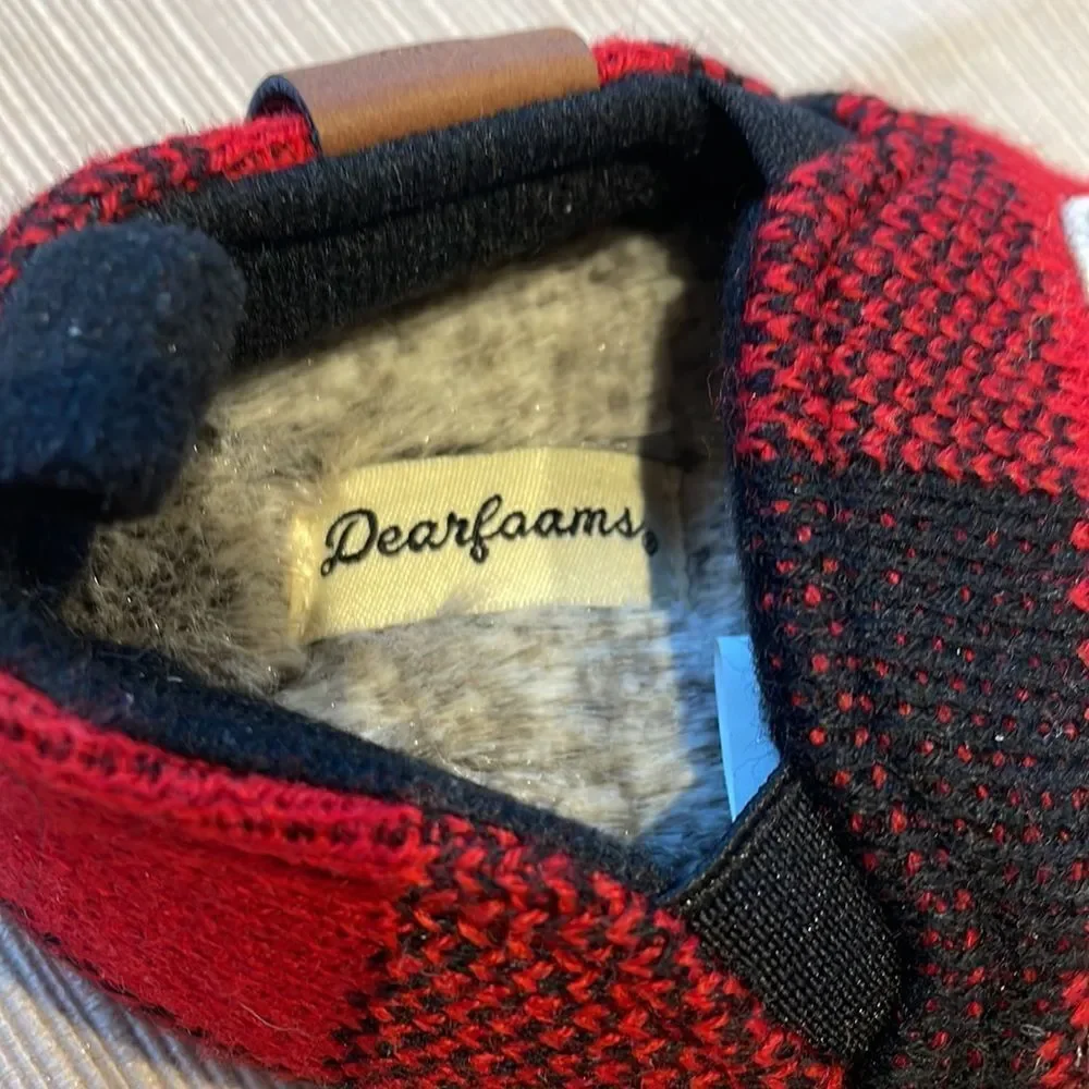 Baby Slippers 12 mo Baby Bear Dearfoams Buffalo Check